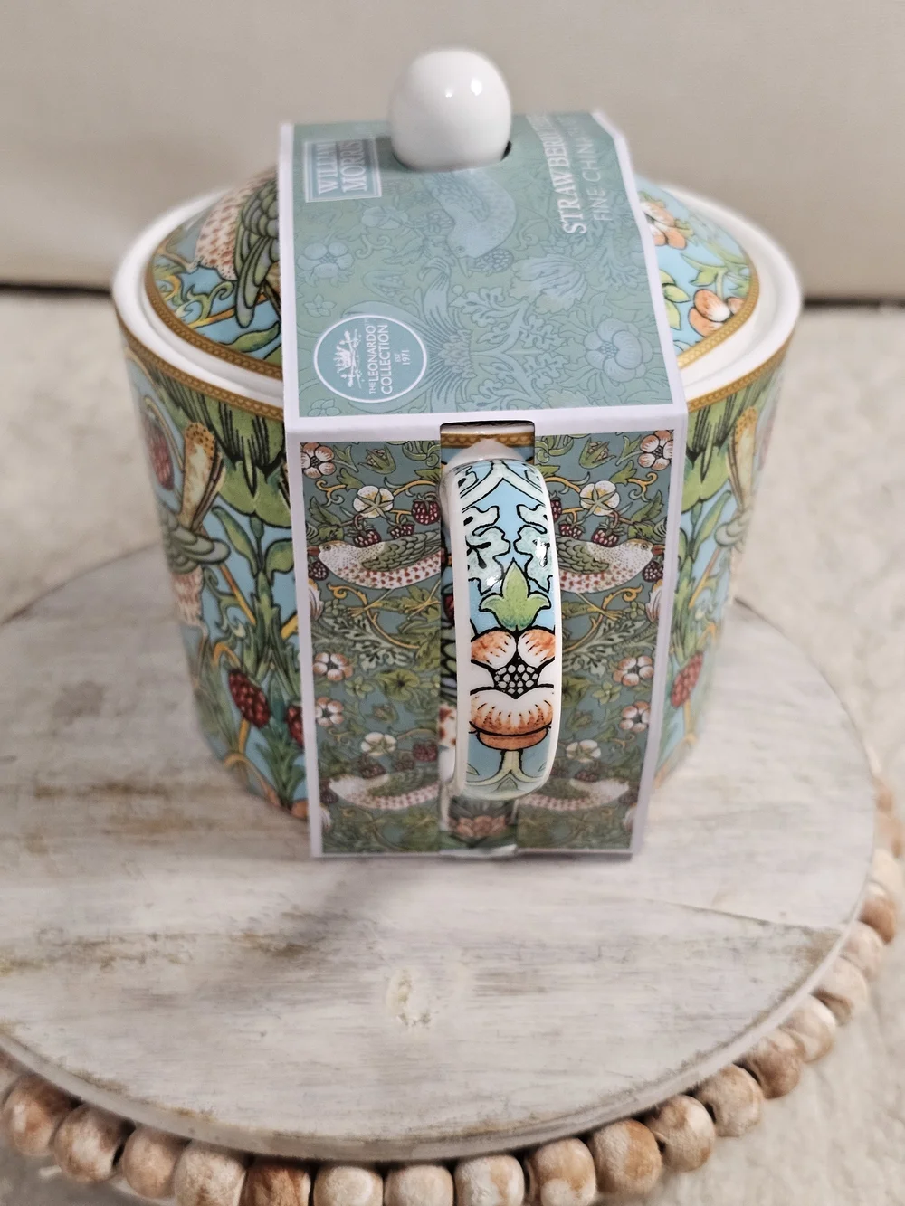 The Leonardo Collection William Morris Strawberry Thief Tea Pot Viral